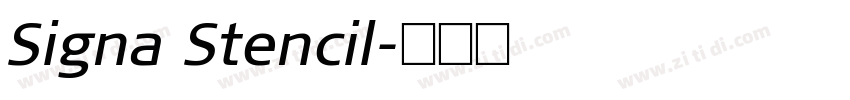 Signa Stencil字体转换